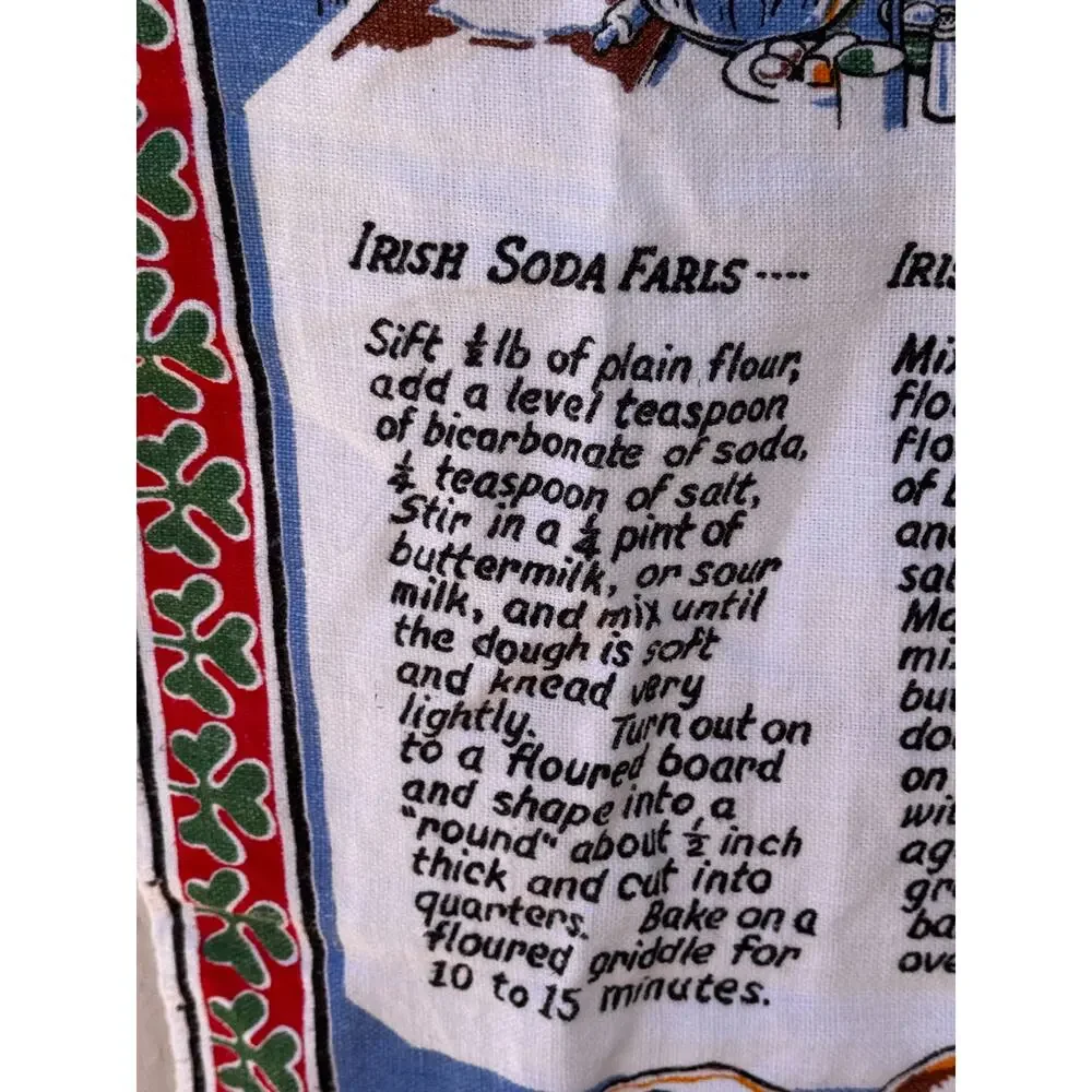 Vintage Linen Tea Towel - Wall Hanging 